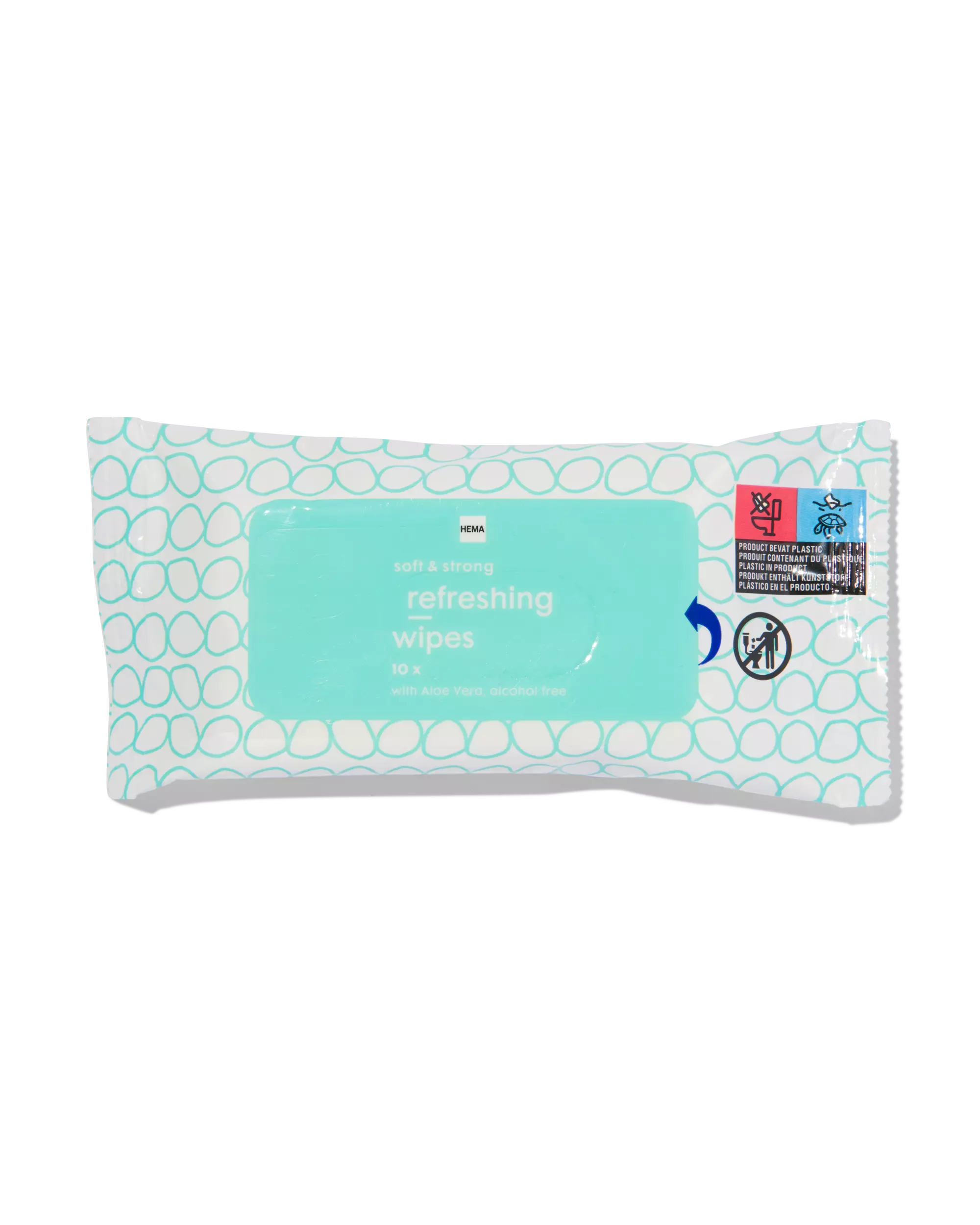 10 lingettes rafraîchissantes à emporter