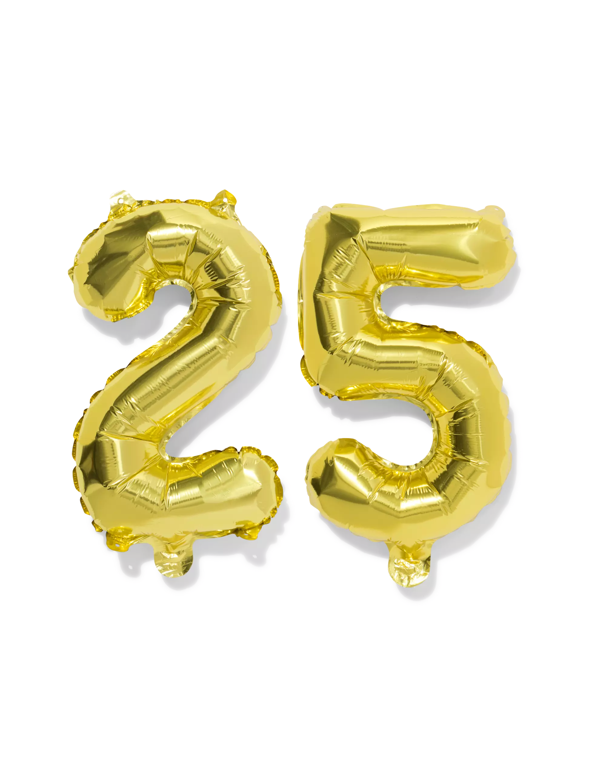 ballon aluminium numéro 25 60cm doré