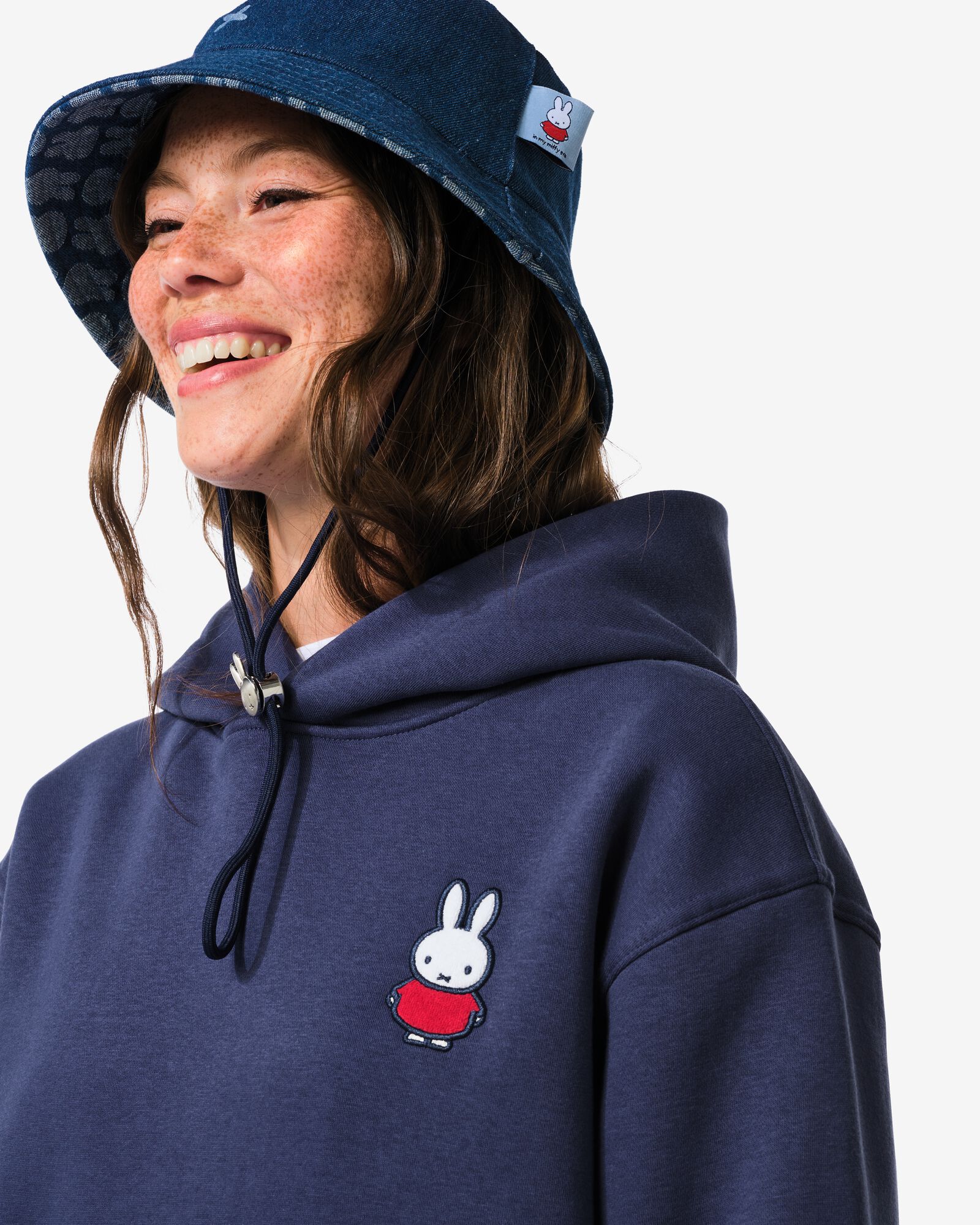Miffy-Hoodie f&uuml;r Erwachsene, Gr&ouml;&szlig;e M blau M - 14990170 - HEMA