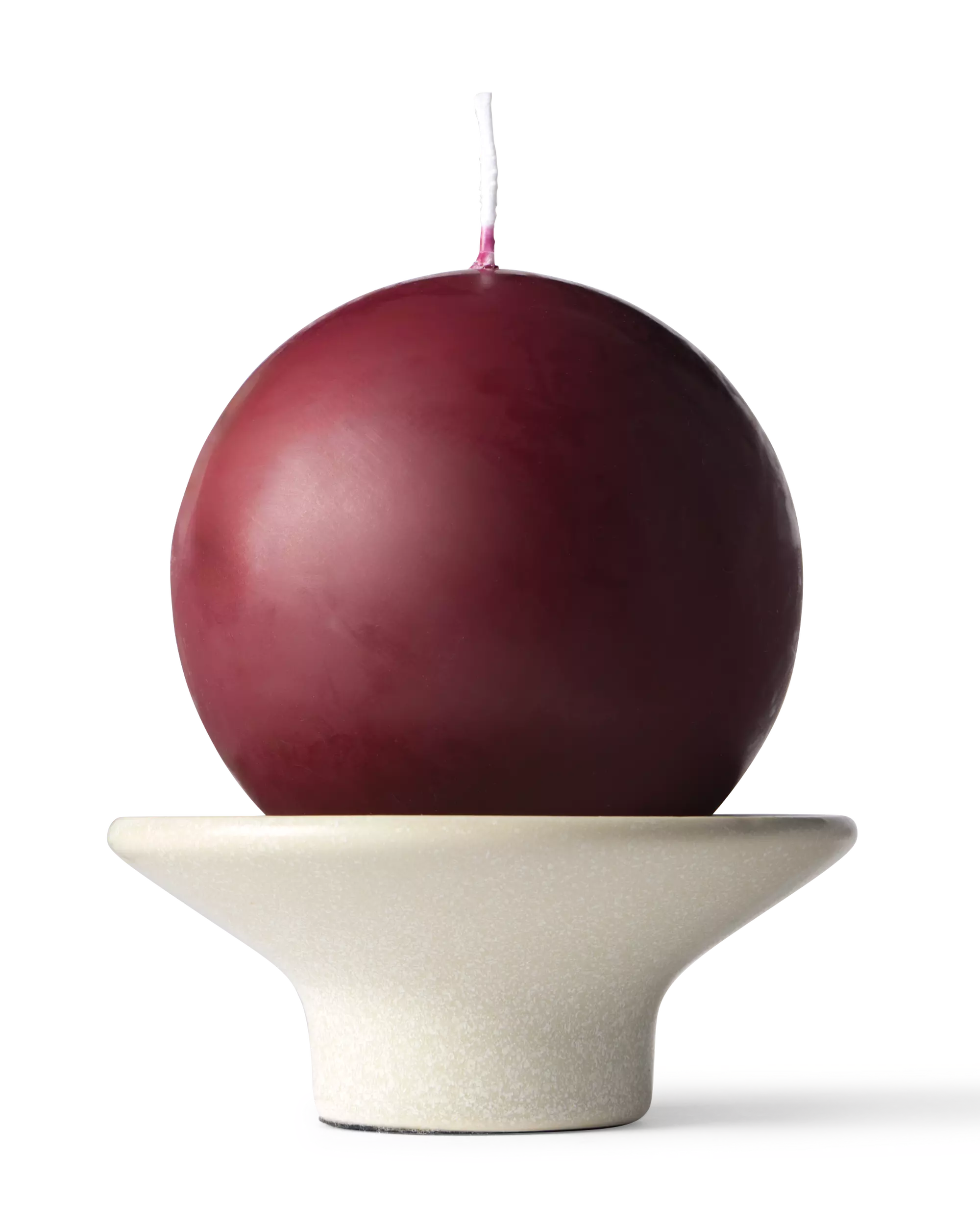 bougie parfumée globe ⌀10cm lavande-rose