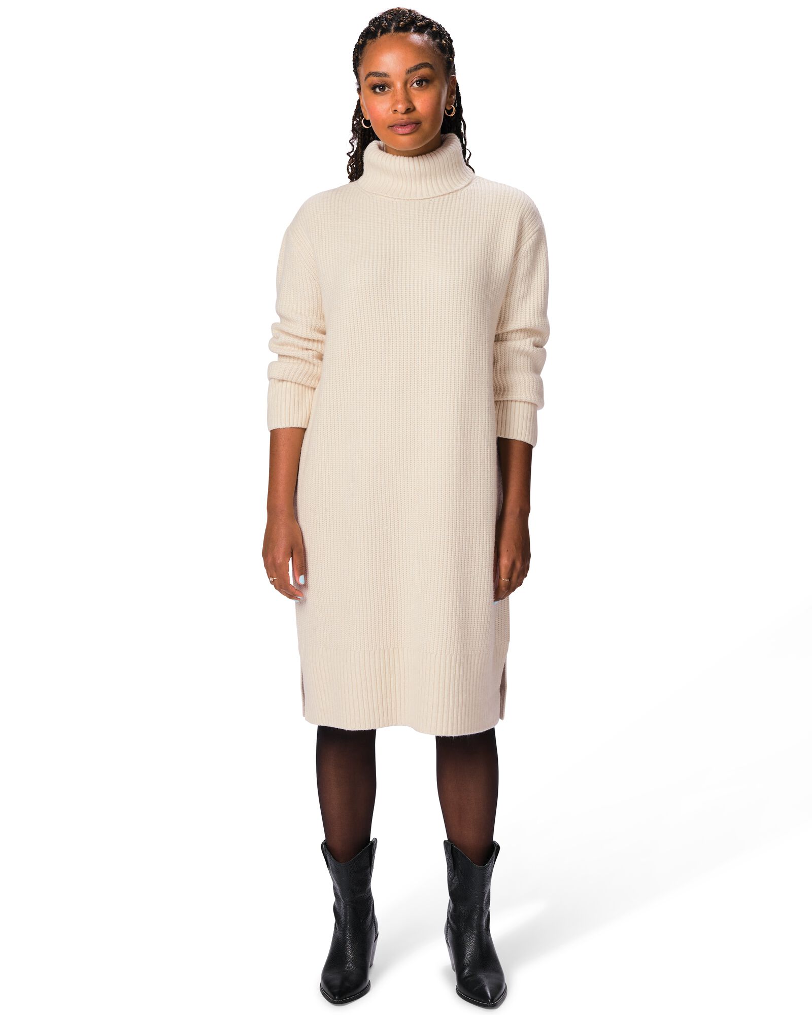 Damenkleid, Regular Fit, Strick beige beige - 36307290BEIGE - HEMA
