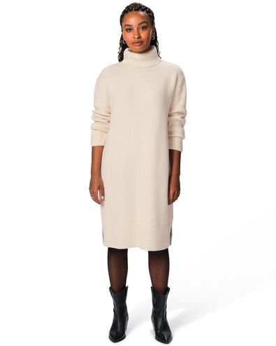 Damenkleid, Regular Fit, Strick beige beige - 36307290BEIGE - HEMA