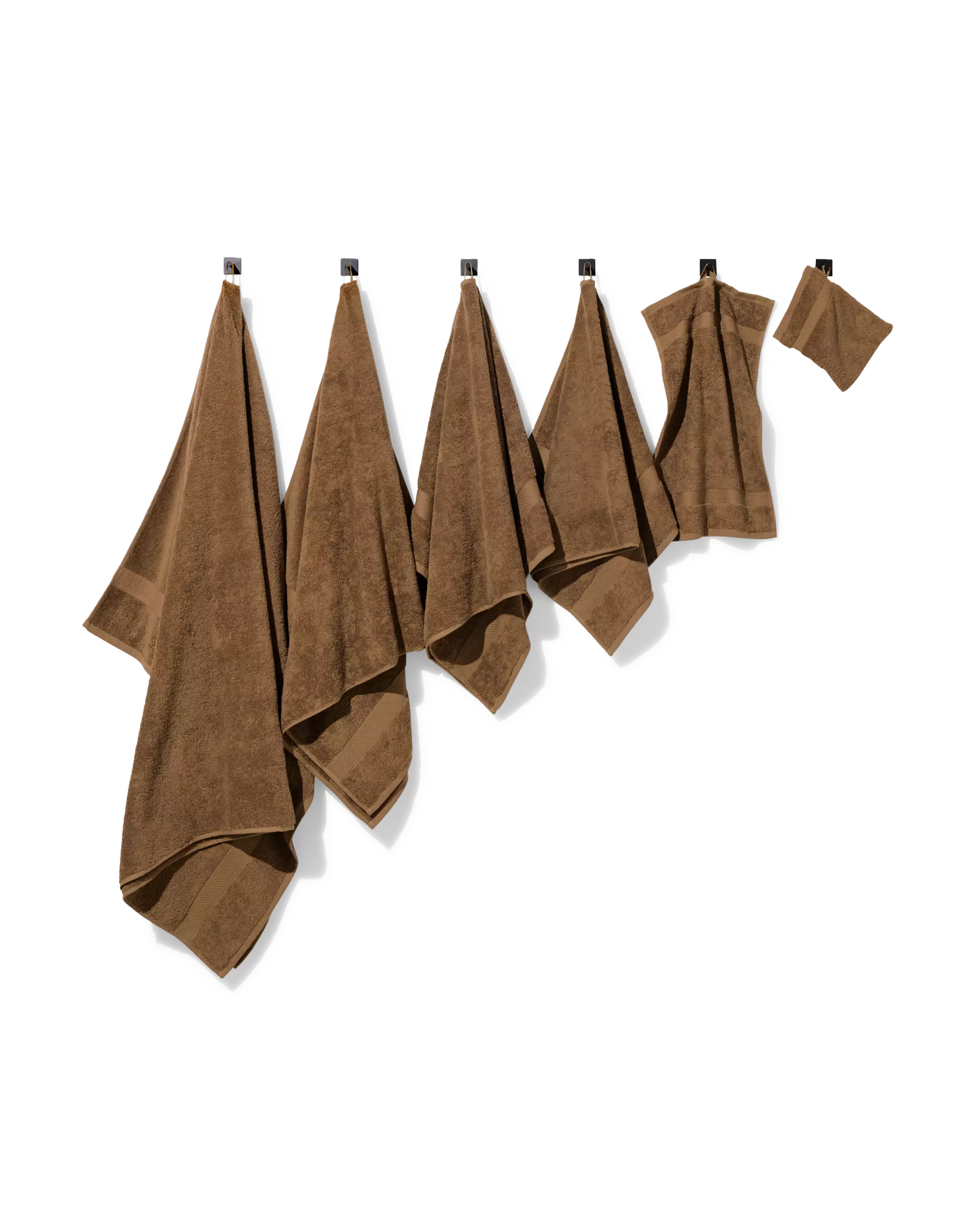 serviette 50x100 cm qualité supérieur marron moyen