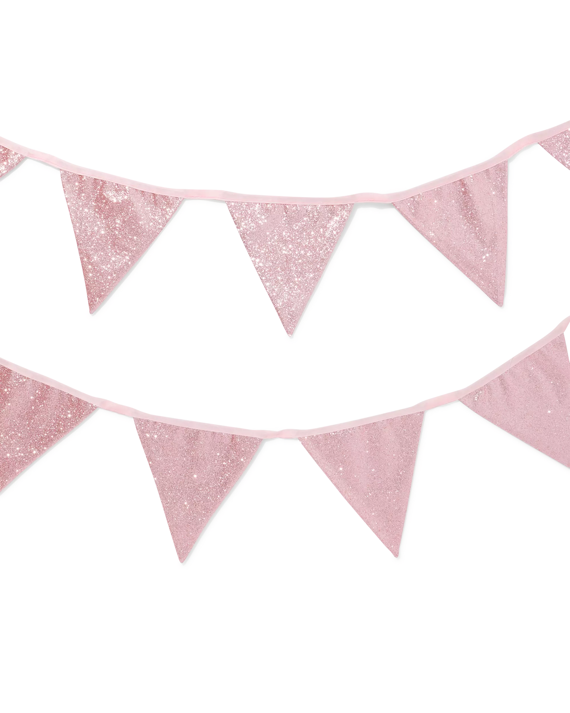 guirlande 3 m tissu paillettes rose