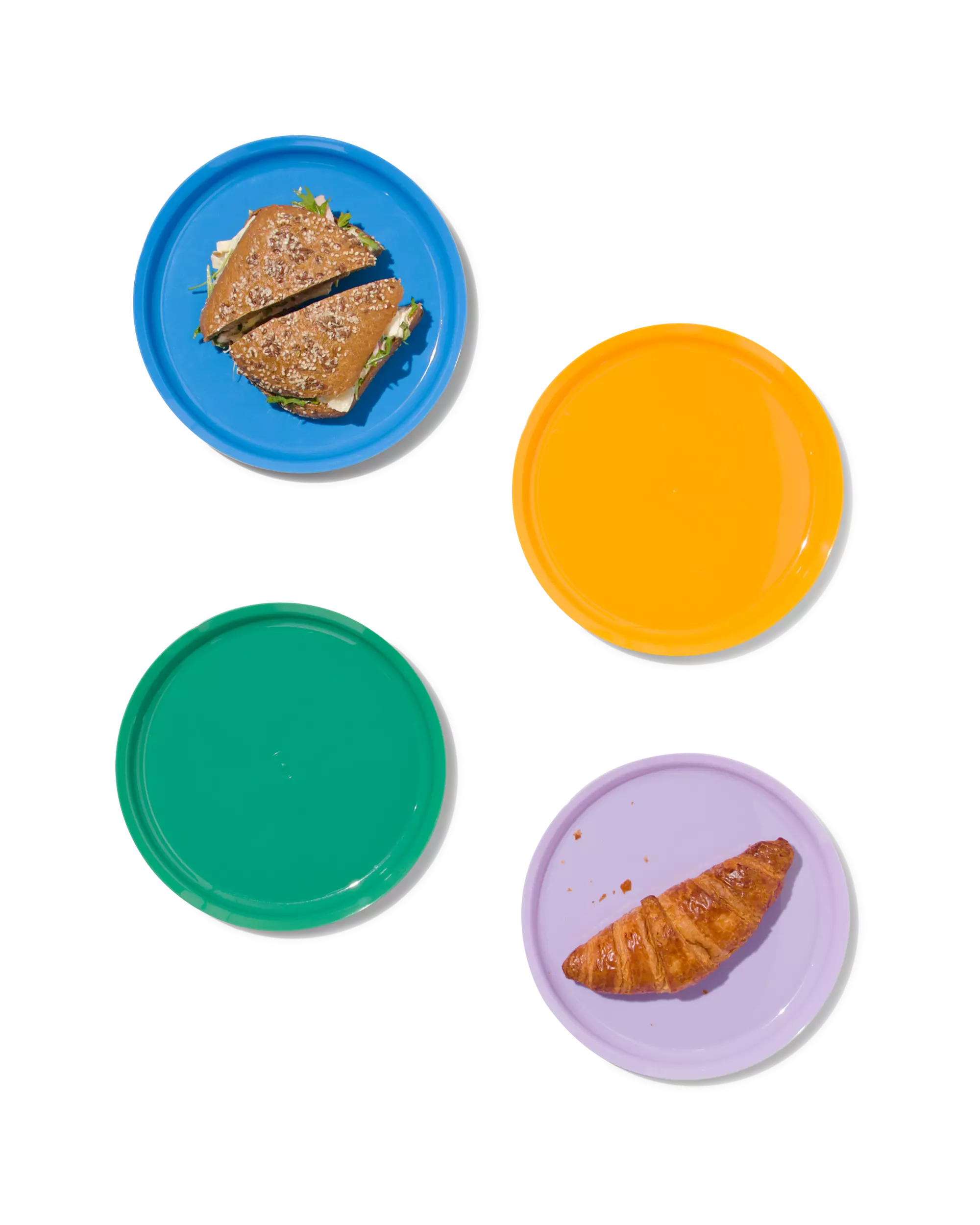 assiette Ø23cm plastique - 4 pièces