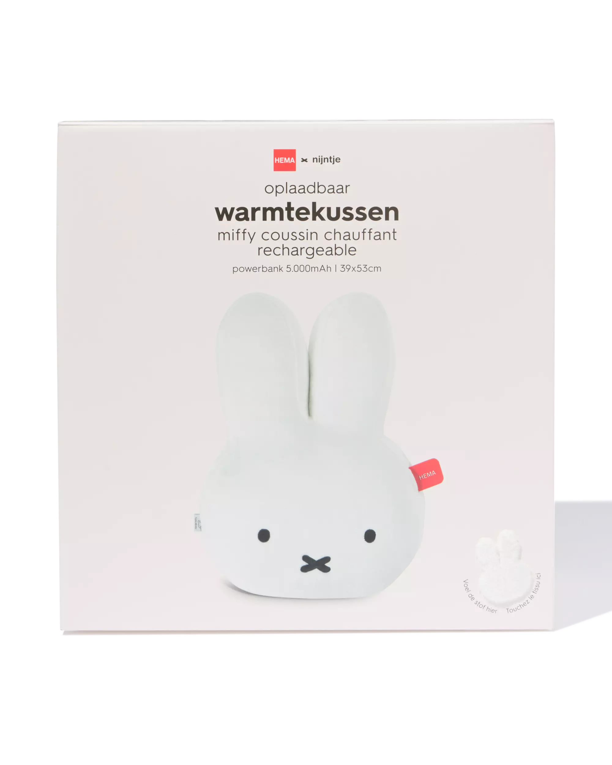 Miffy wiederaufladbares Wärmekissen 55 x 40 x 18 cm
