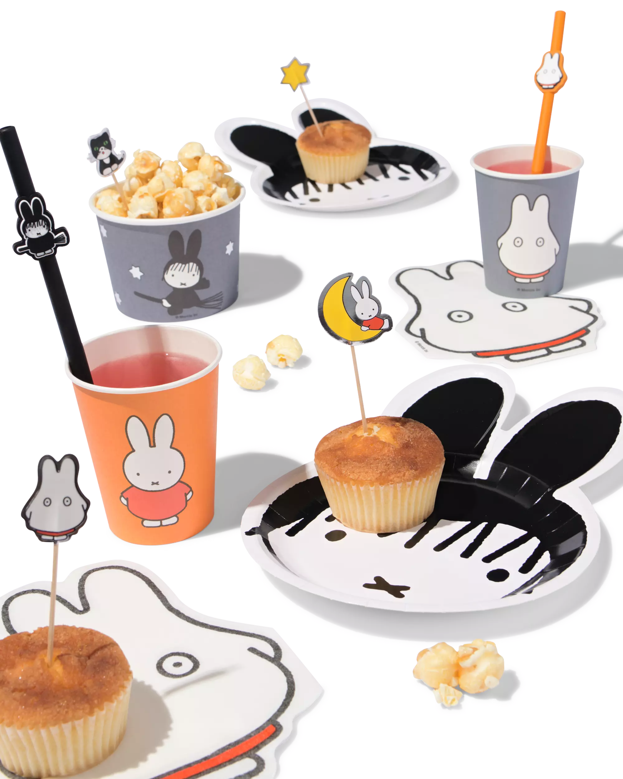 récipients miffy ⌀10cm  papier Halloween - 4 pièces