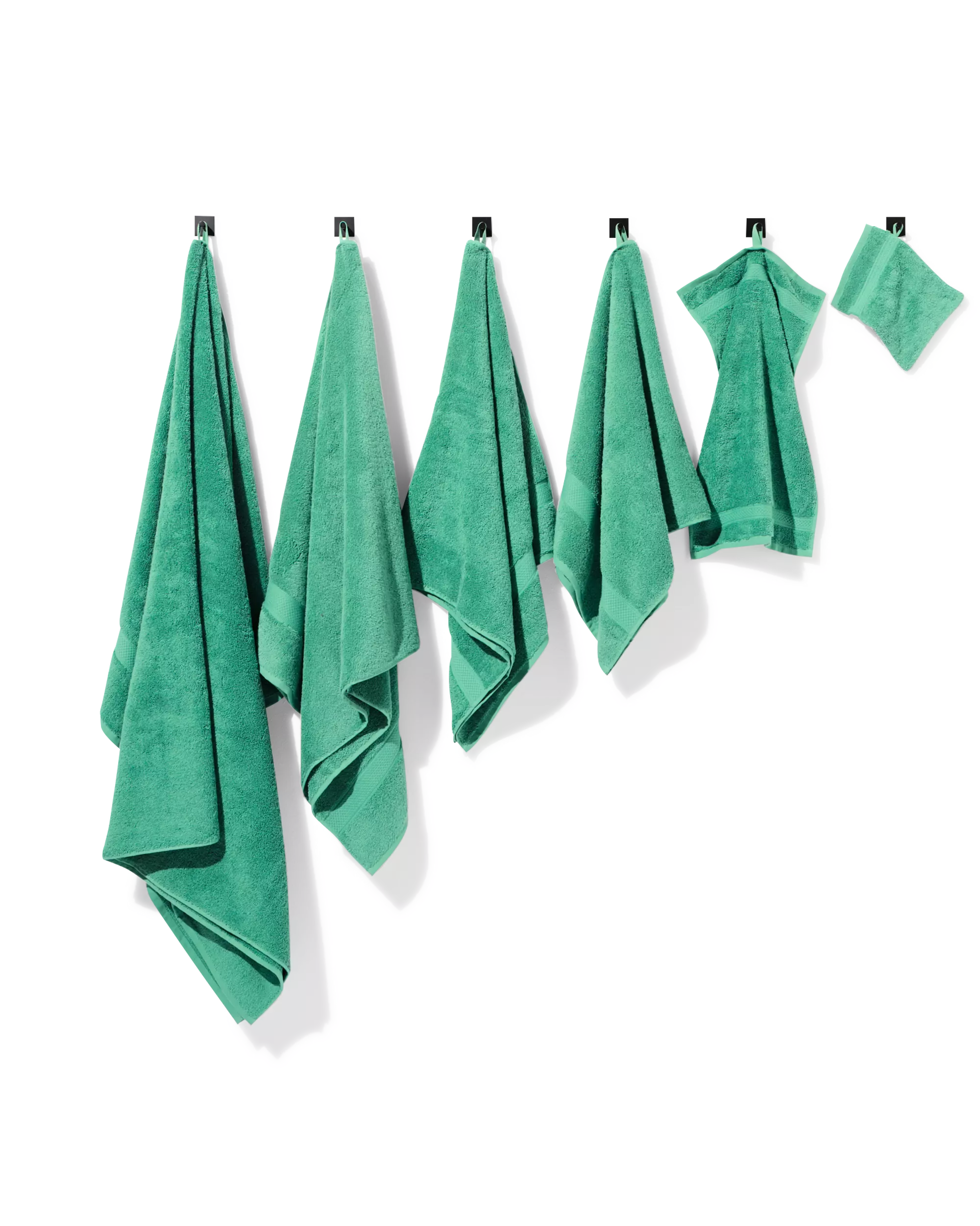 serviette 50x100 cm qualité lourde vert moyen