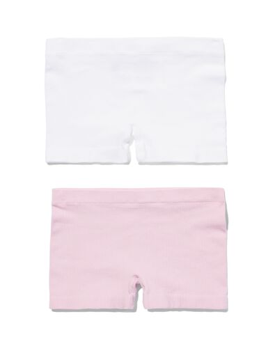 kinderboxers naadloos rib - 2 stuks  lichtpaars lichtpaars - 19381130LIGHTPURPLE - HEMA