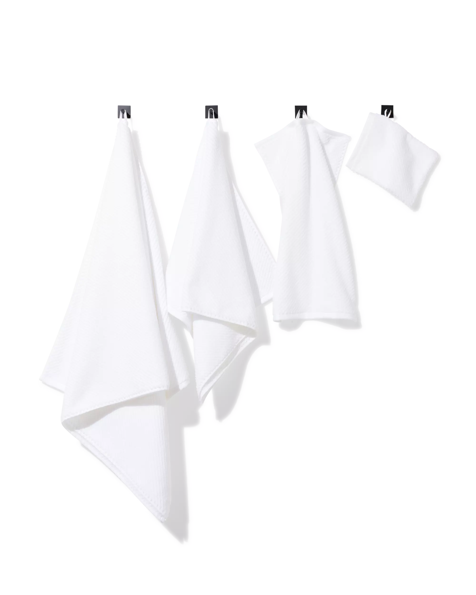 gastendoek 33x50cm zware kwaliteit diagonaal wit