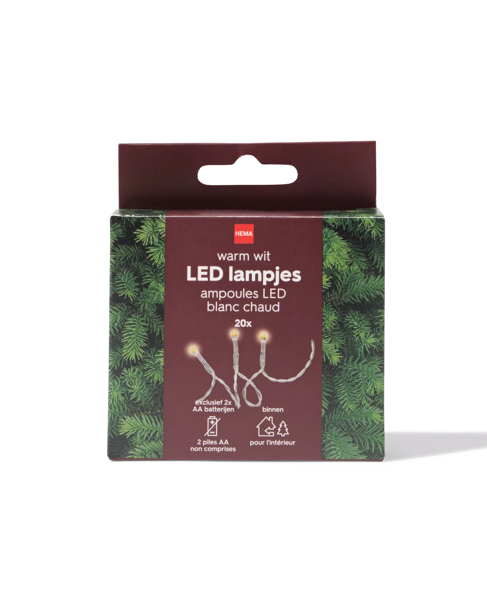 guirlande lumineuse 2,1 m avec 20 LED pour l'intérieur