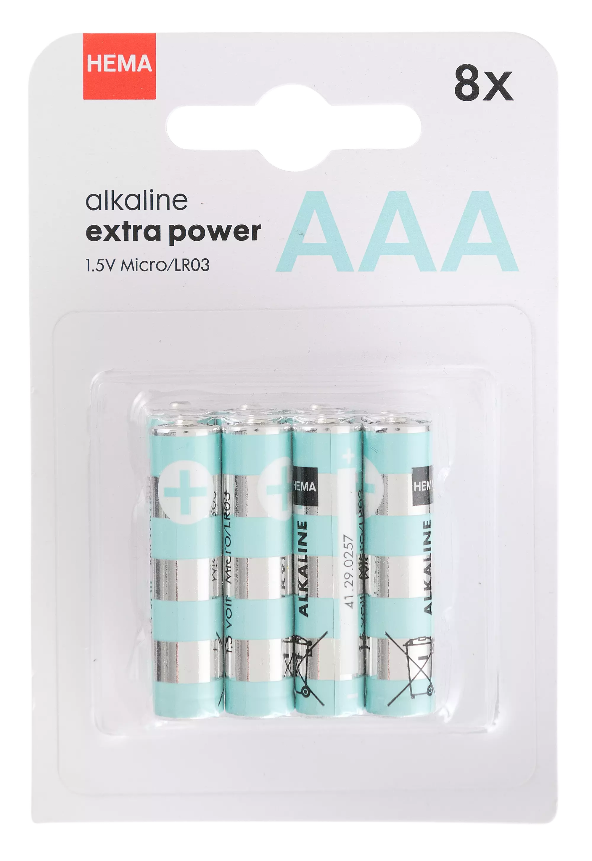 AAA alkaline extra power batterijen - 8 stuks