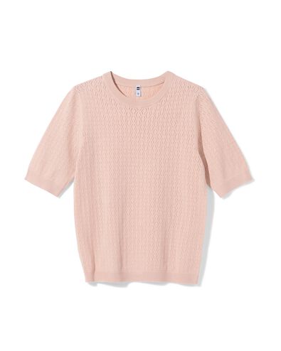 Damenpullover, strukturiert rosa rosa - 36212930PINK - HEMA