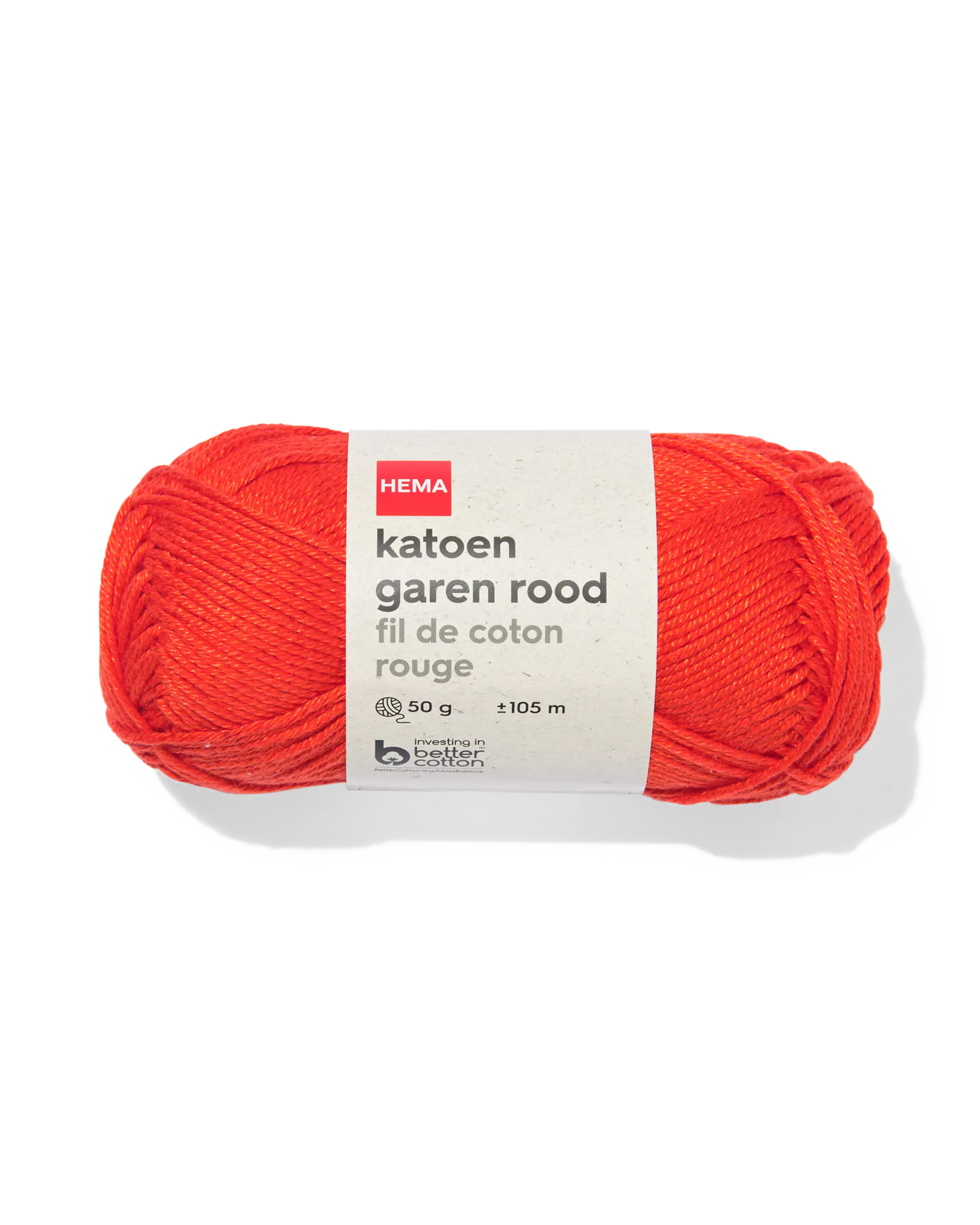 fil de coton 50 g 105 m rouge