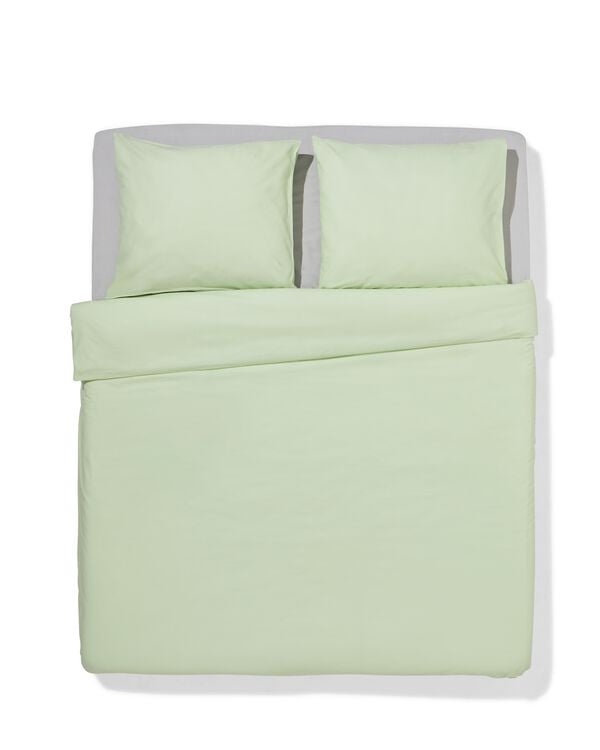 housse de couette 240x200/220 coton doux vert clair - 5750181 - HEMA