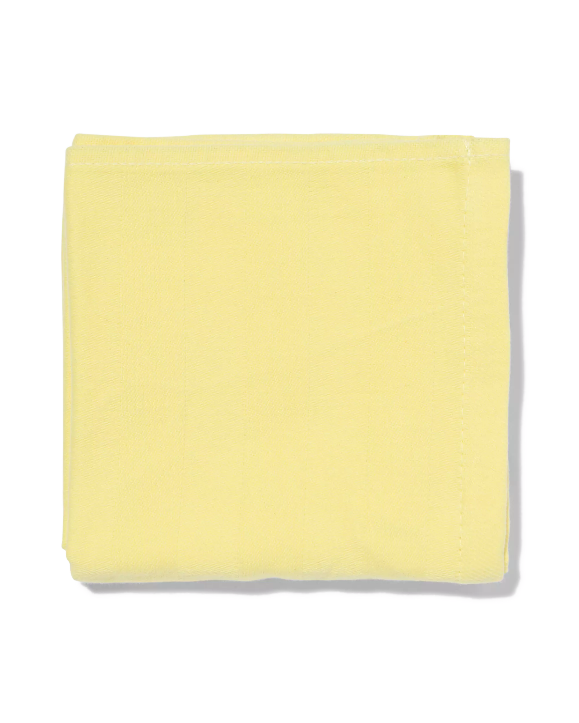 torchon 65 x 65 cm coton jaune