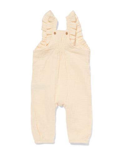 newborn jumpsuit mousseline ecru ecru - 33454620ECRU - HEMA