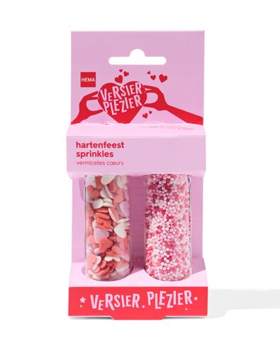 versierplezier eetbare sprinkles hartenfeest - 10280047 - HEMA