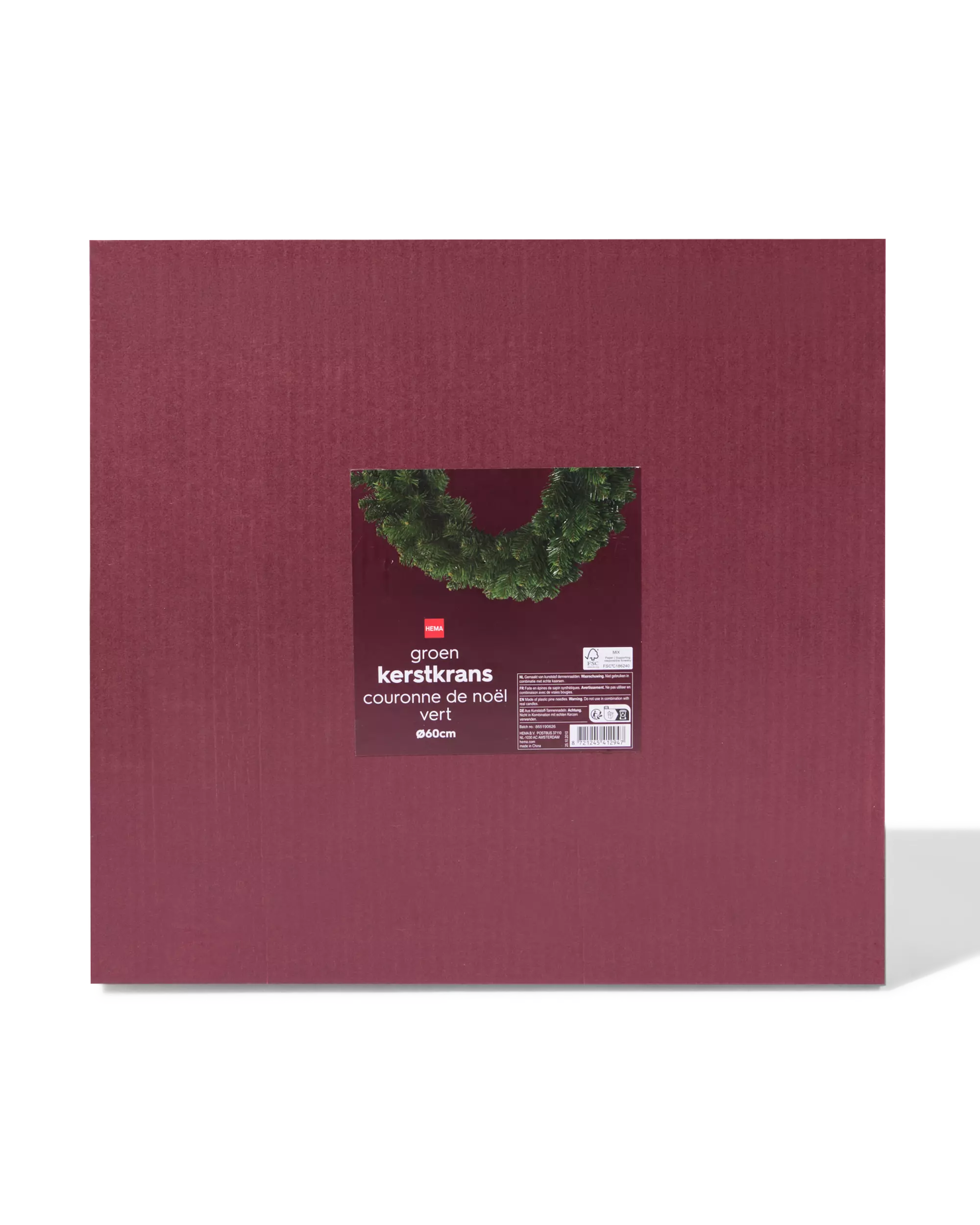 couronne de Noël décorative ⌀60 cm