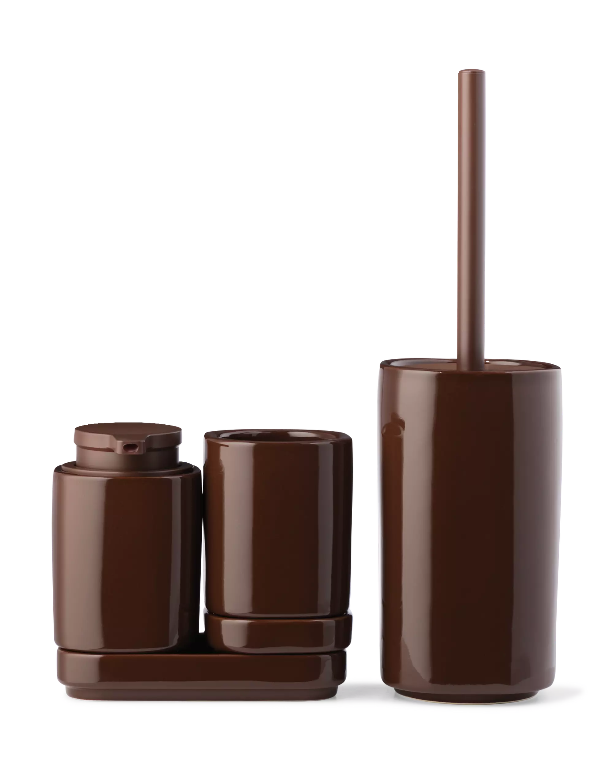 porte-savon céramique marron