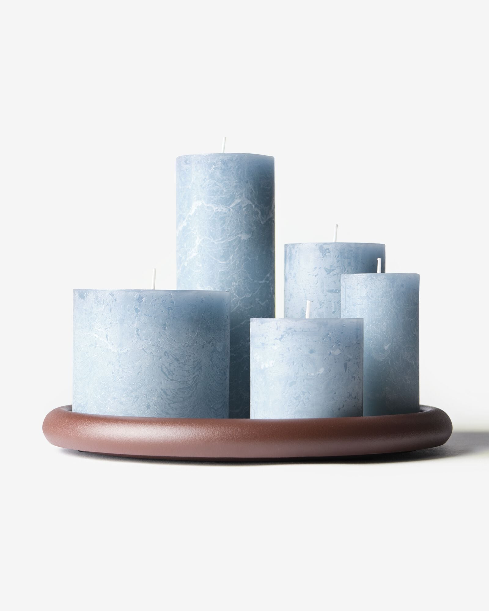 bougie rustique &Oslash;10x10 cm bleu clair bleu clair 10 x 10 - 13502921 - HEMA