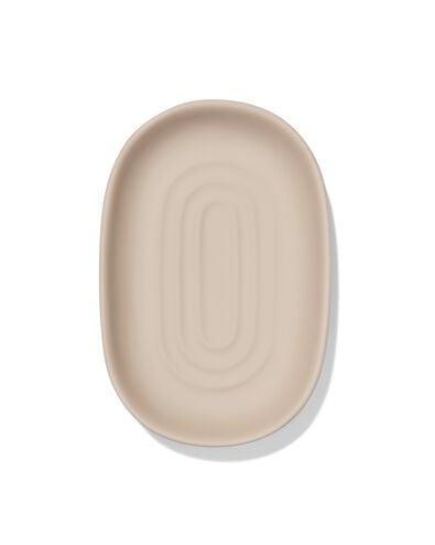 zeepbakje mat keramiek zand 9x13 - 80330116 - HEMA