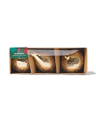 Christbaumkugeln, Glas, gold &ndash; 3 St&uuml;ck - 25100266 - HEMA