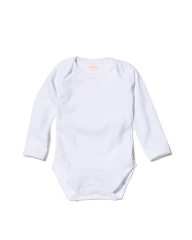 body &ndash; coton biologique stretch - 2 pi&egrave;ces blanc 50/56 - 33355111 - HEMA