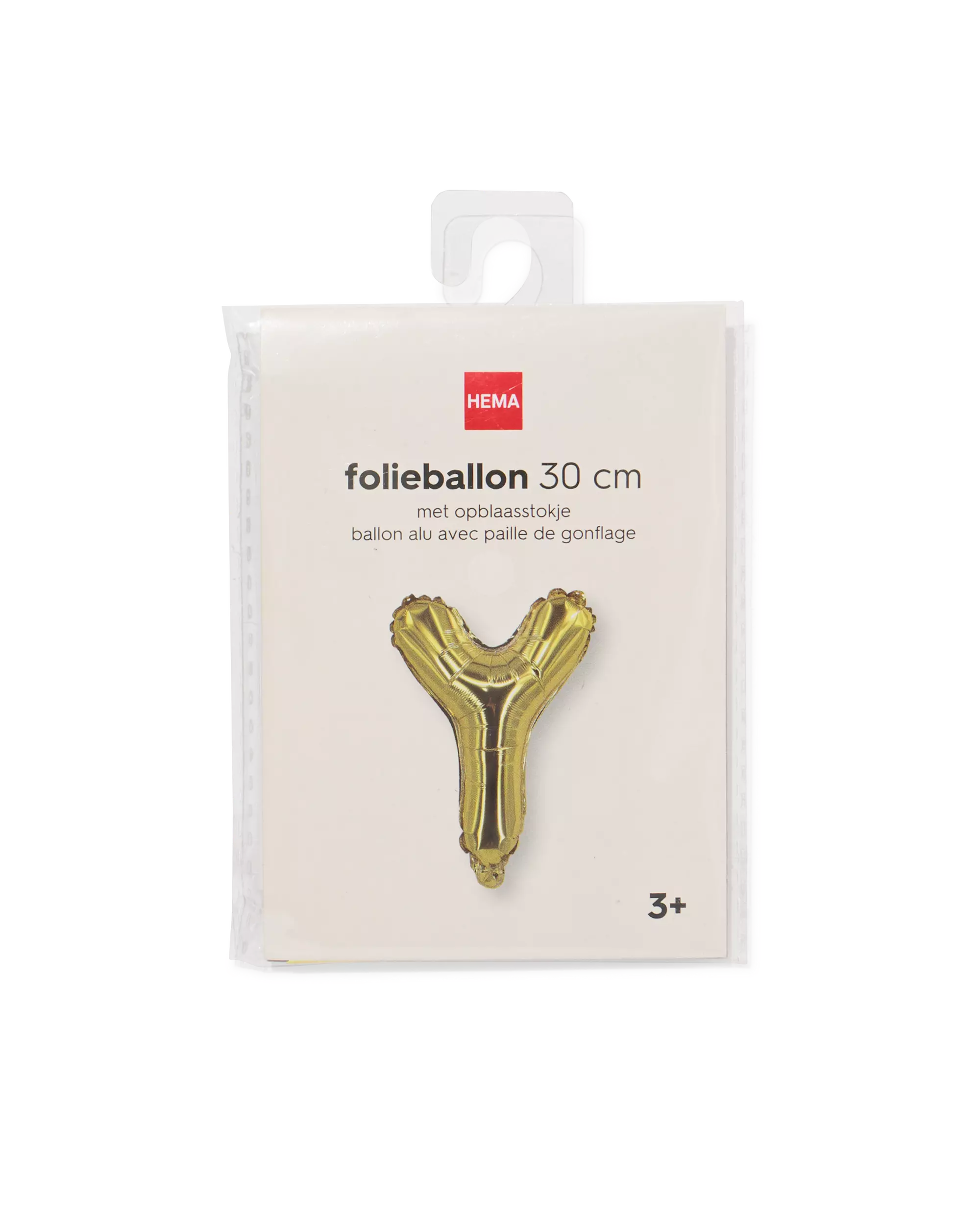 ballon alu lettre Y 30cm doré
