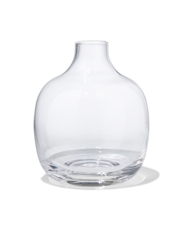 vaas voor geurstokjes ⌀8.4x10cm glas transparant - 13507540 - HEMA