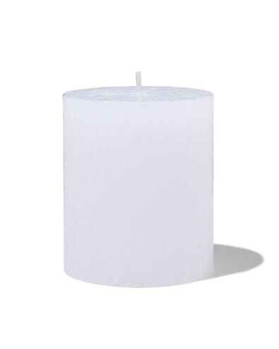 bougie rustique &Oslash;7x8 cm blanc blanc 7 x 8 - 13500603 - HEMA