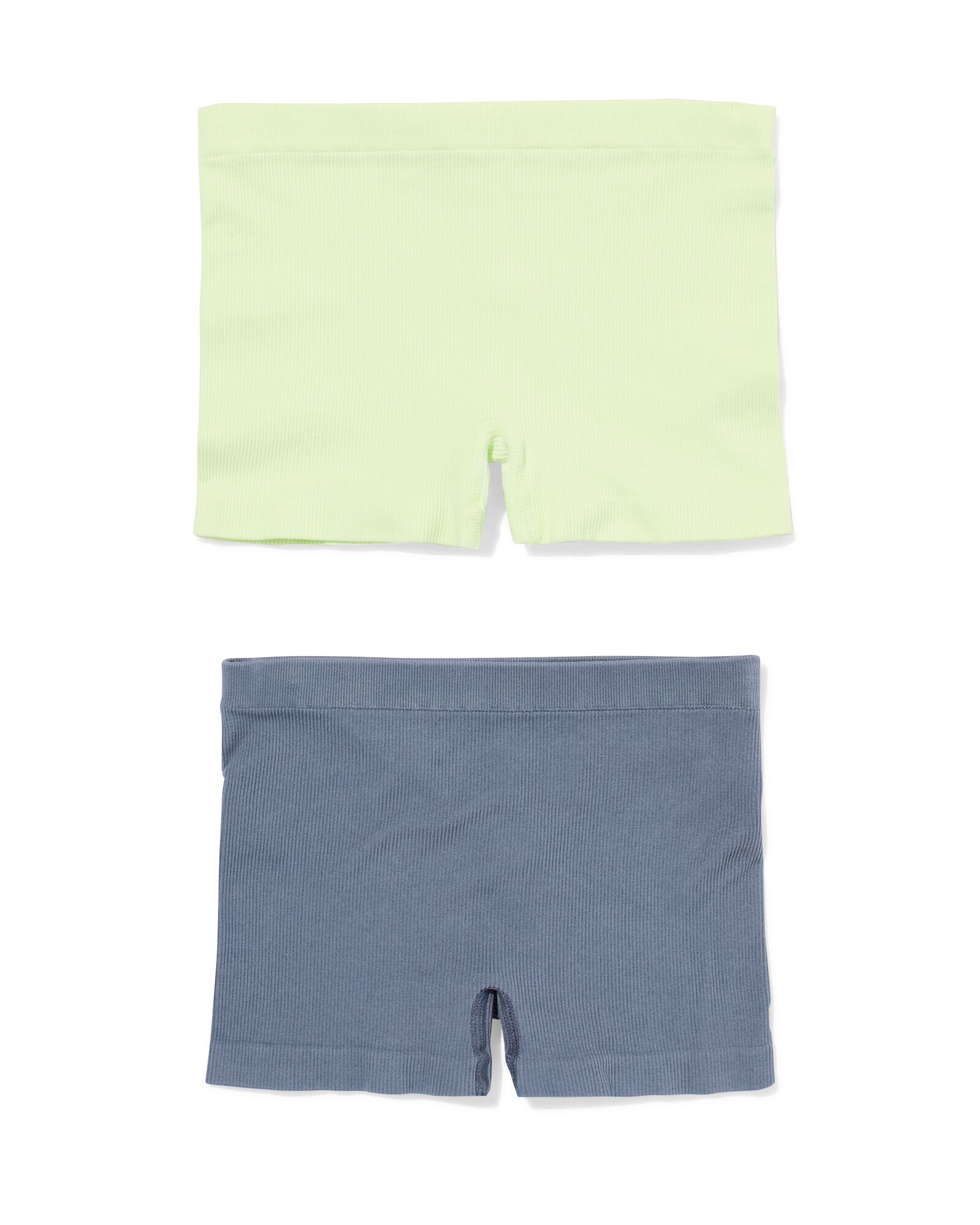 kinderboxers naadloos rib - 2 stuks lime lime - 19317370LIME - HEMA