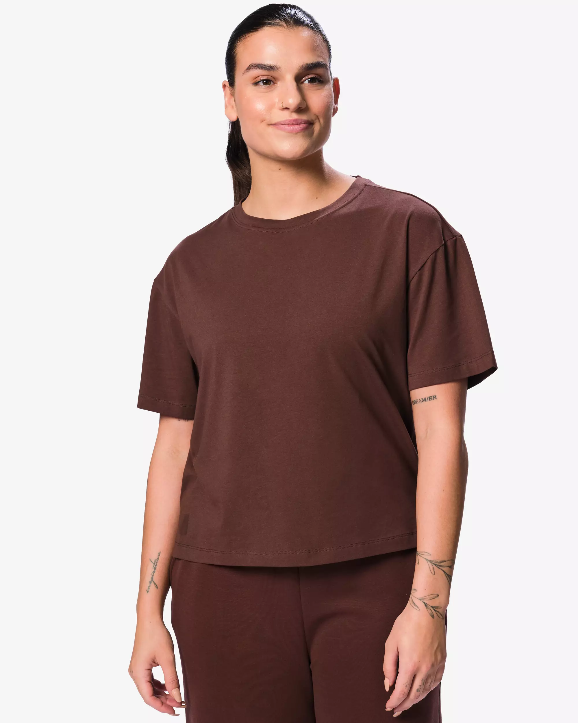 Damen-T-Shirt, Baumwolle, Boxy Fit