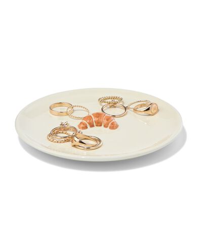 coupelle &agrave; bijoux 13,4x13,4x1,7cm croissant - 60101216 - HEMA