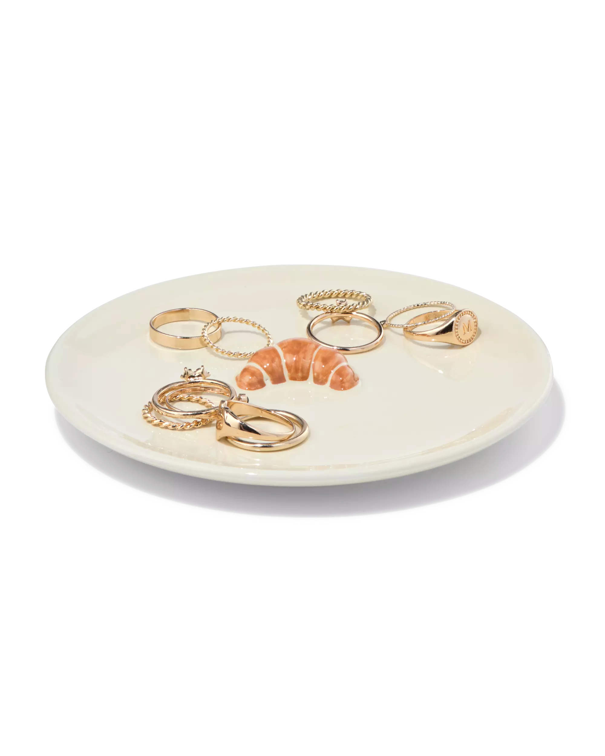 coupelle à bijoux 13,4x13,4x1,7cm croissant