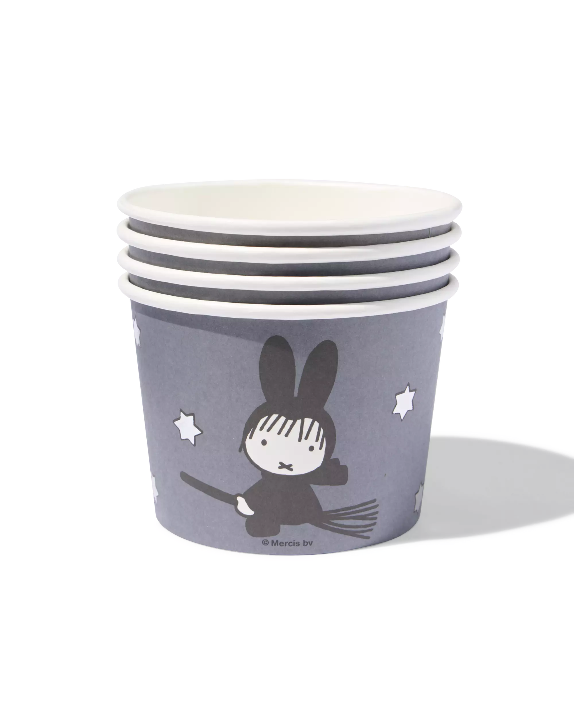 récipients miffy ⌀10cm  papier Halloween - 4 pièces