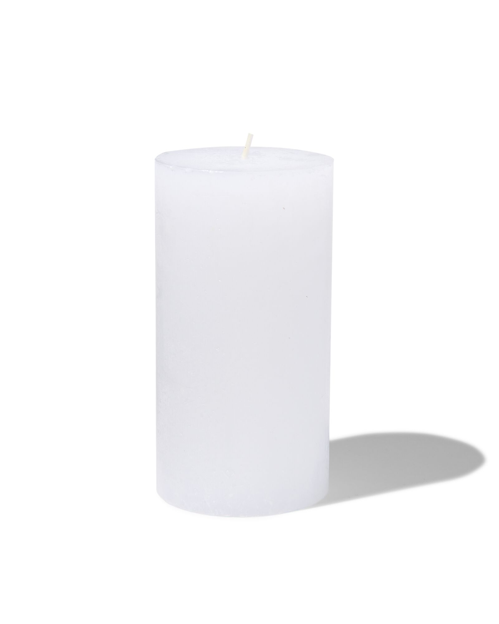 bougie rustique &Oslash;7x13 cm blanc blanc 7 x 13 - 13500706 - HEMA