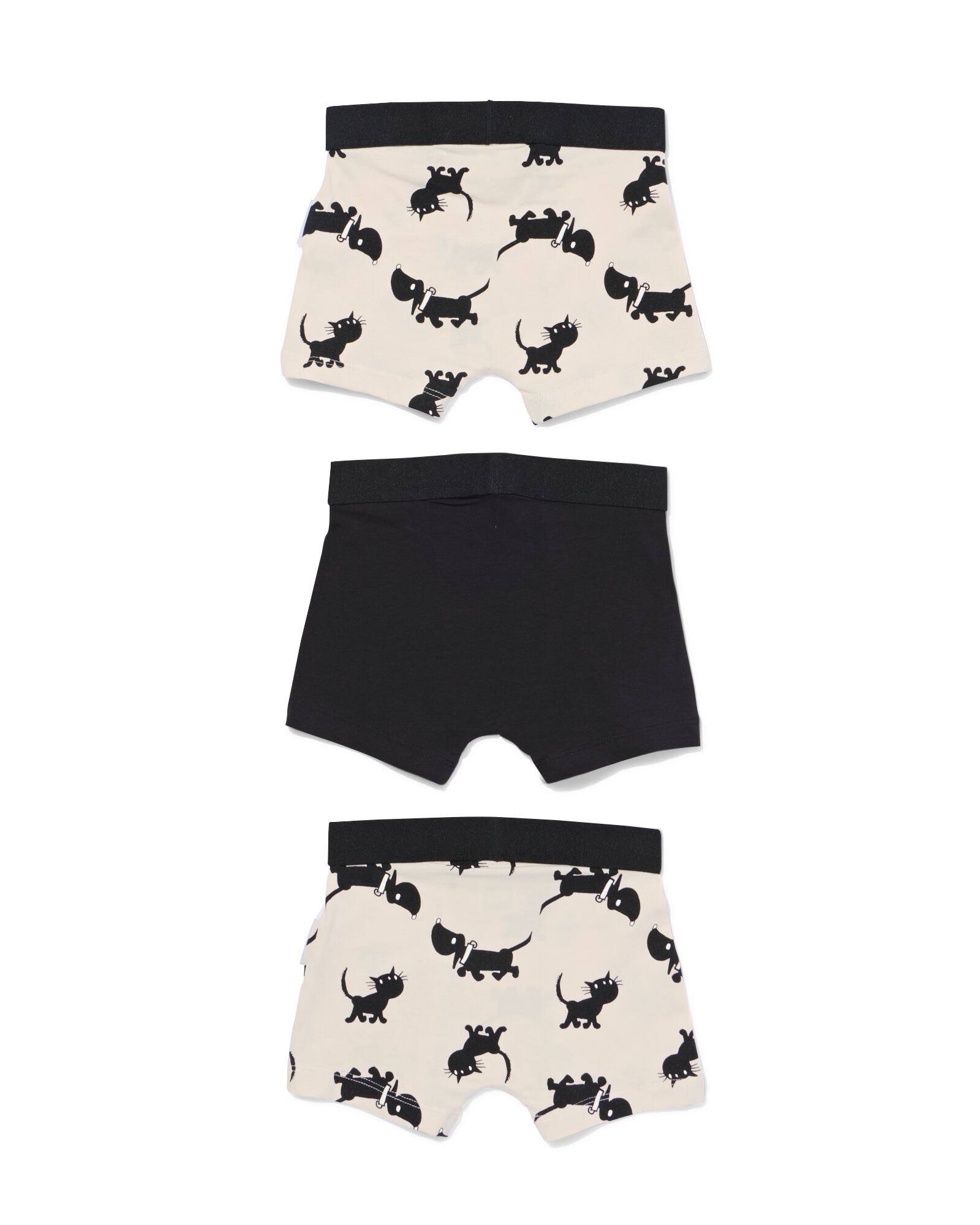 Takkie und Siepie Kinder-Boxershorts &ndash; 3 St&uuml;ck schwarz/wei&szlig; schwarz/wei&szlig; - 19203760BLACKWHITE - HEMA