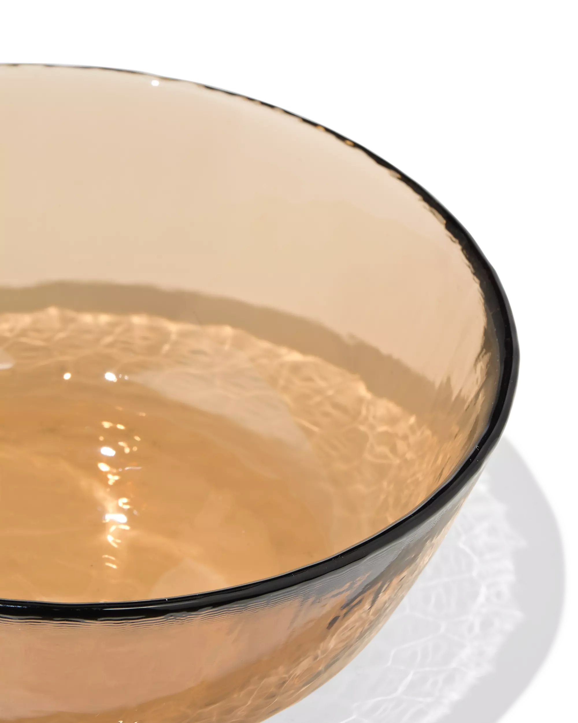 bol ⌀14,5cm verre martelé marron