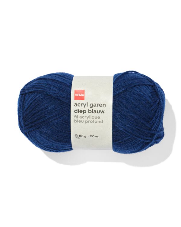 acryl garen diepblauw 100gram 250meter