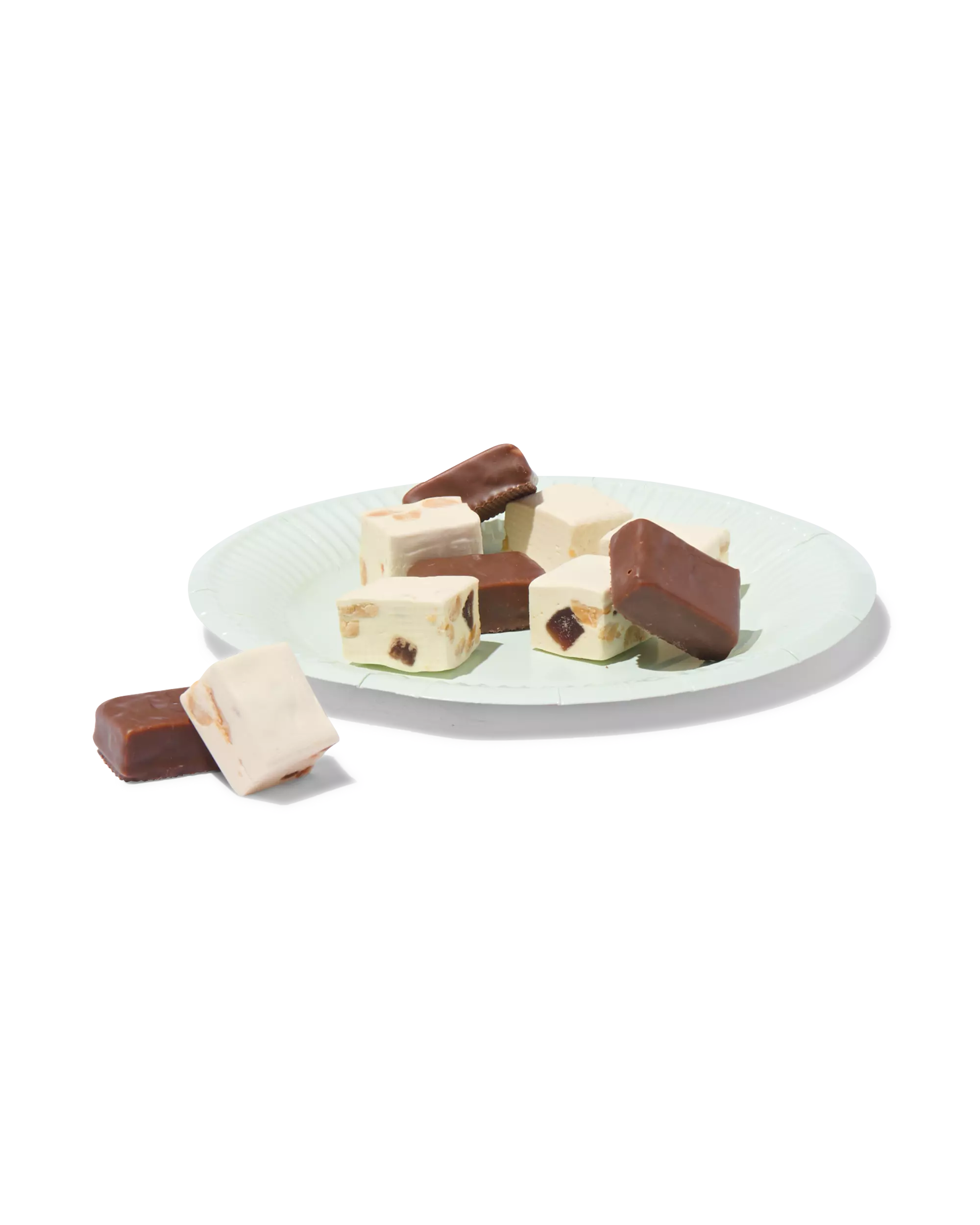 8 assiettes à dessert en carton Ø17.5cm bleu