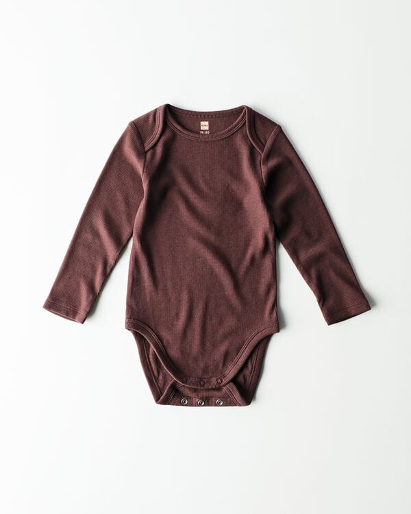 body &eacute;volutif b&eacute;b&eacute; LENZING&trade; ECOVERO&trade; c&ocirc;tel&eacute; marron fonc&eacute; marron fonc&eacute; - 33308260DARKBROWN - HEMA