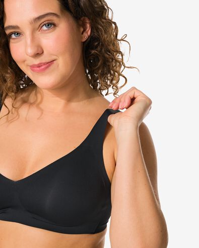 soutien-gorge pr&eacute;form&eacute; sans armatures noir noir - 21870643BLACK - HEMA