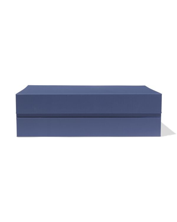 bo&icirc;te avec couvercle magn&eacute;tique carton A4 bleu - 39800041 - HEMA