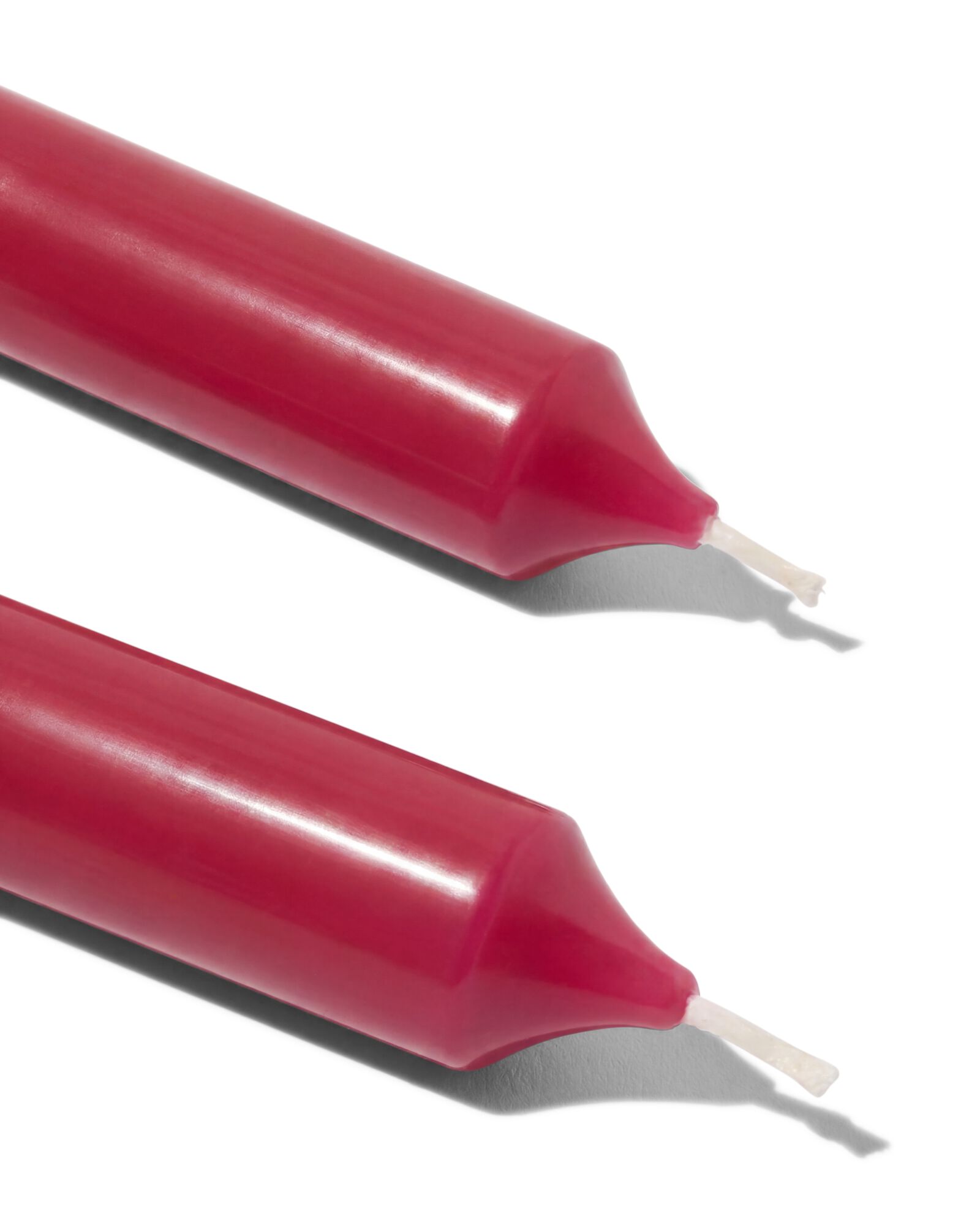 lange huishoudkaarsen &Oslash;2.2x29 donkerrood - 12 stuks donkerrood 2,2 x 29 - 13503286 - HEMA