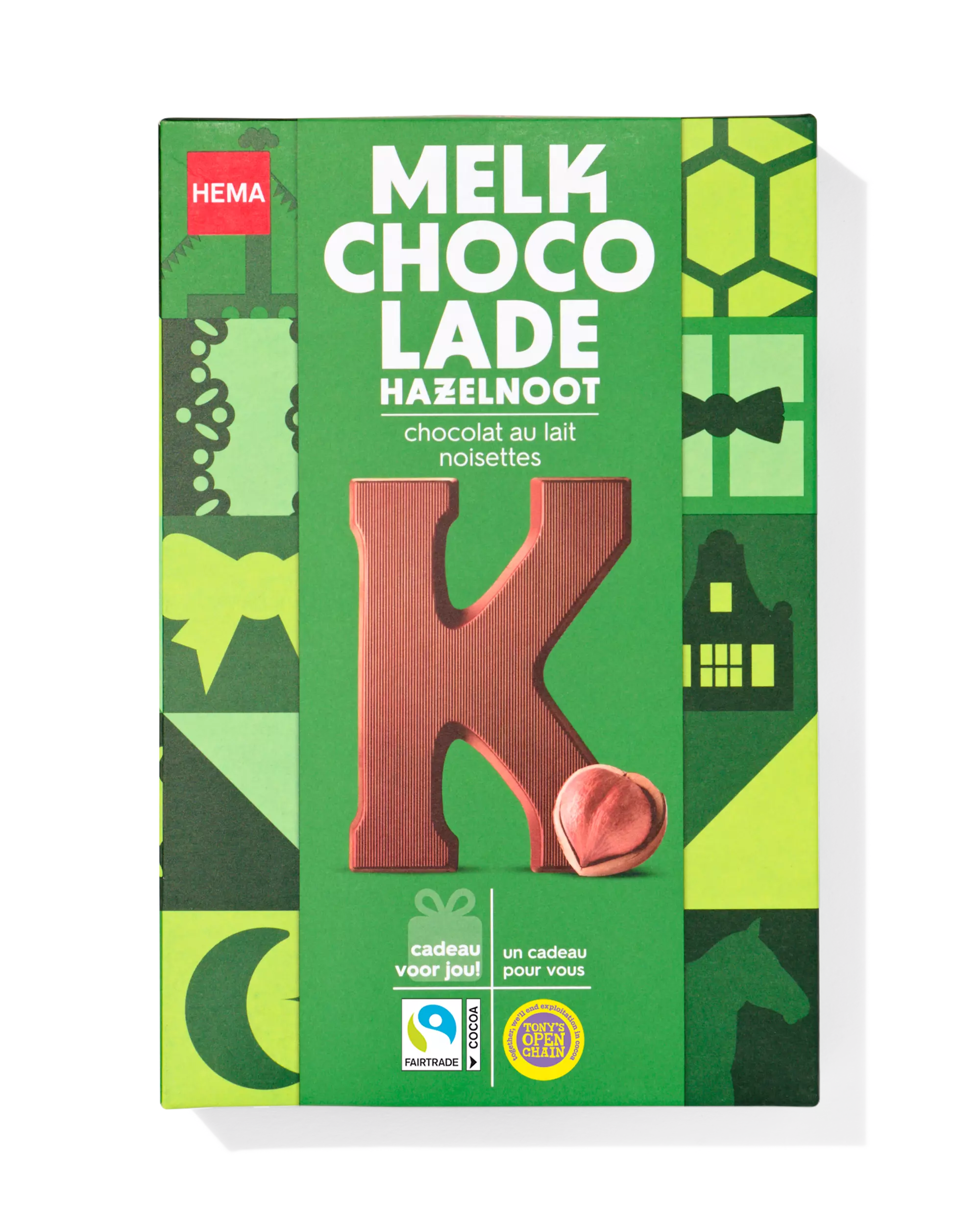 chocoladeletter melk hazelnoot K 140g