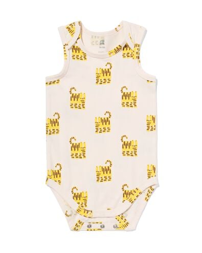 baby meegroei body dieren gebroken wit gebroken wit - 33304760OFFWHITE - HEMA