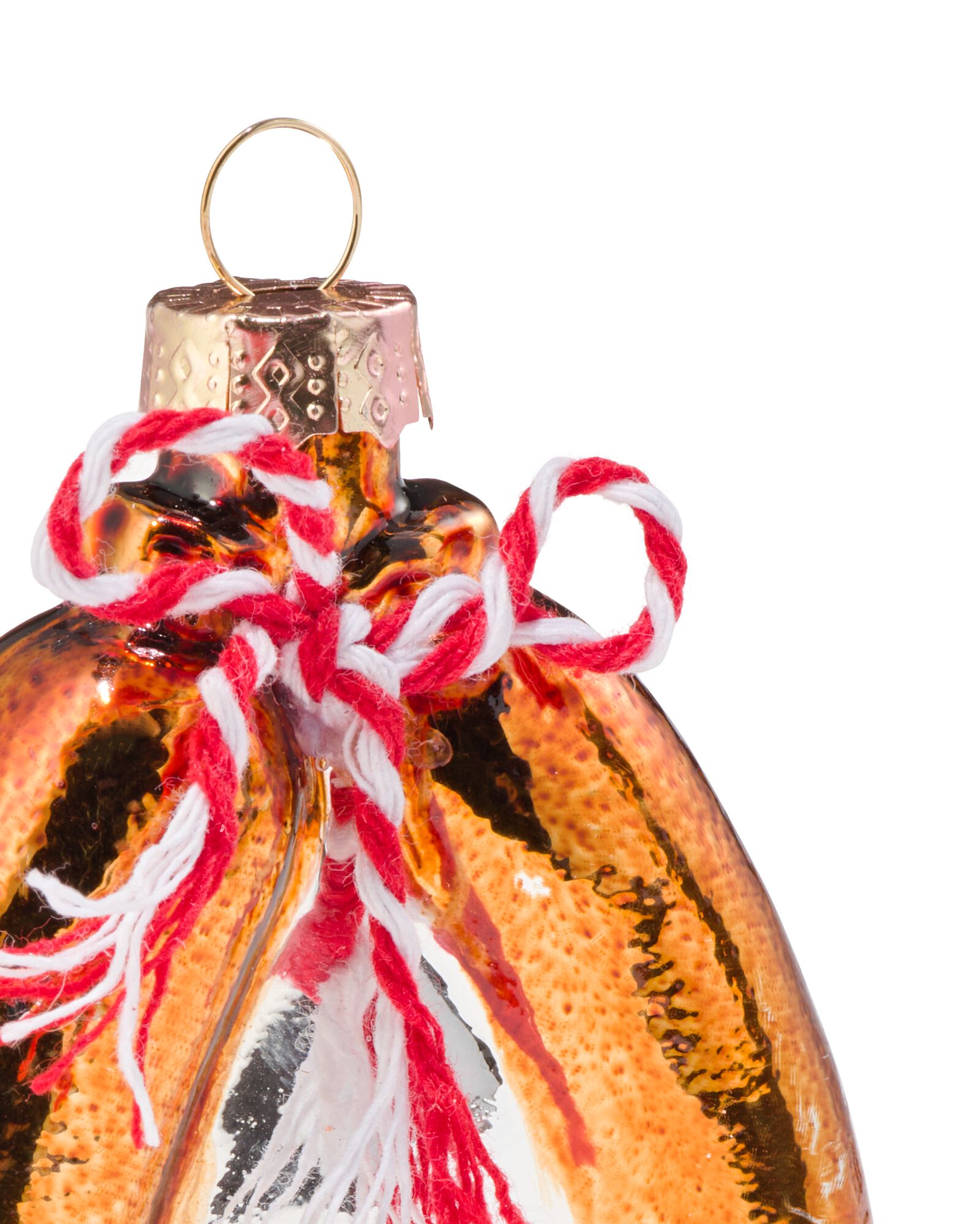 kerstbal rookworst glas 10cm - 25180229 - HEMA