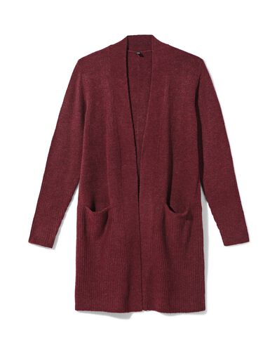 damesvest Lana bordeauxrood bordeauxrood - 36307160BURGUNDYRED - HEMA