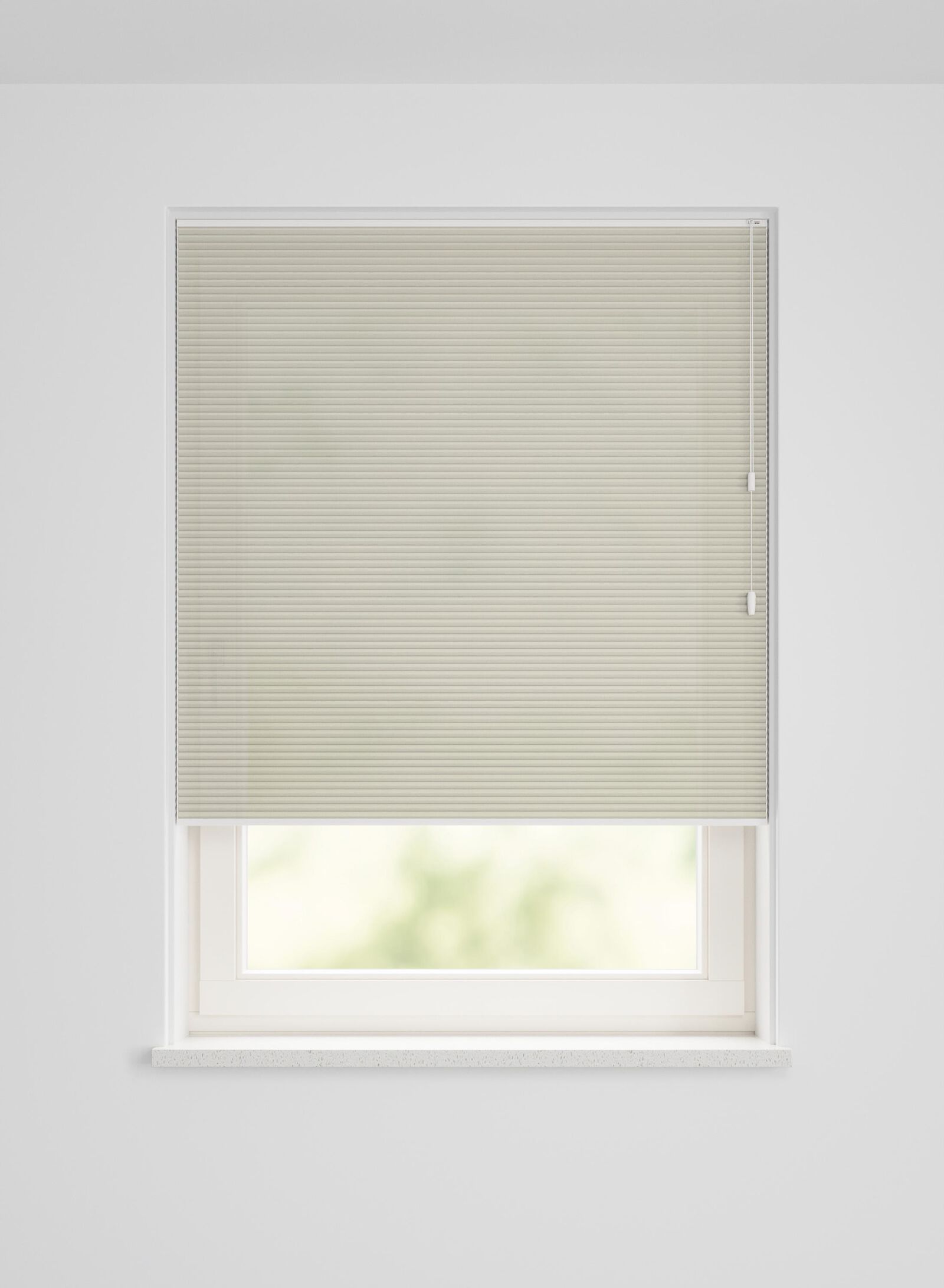 HEMA Plissé Dubbel Lichtdoorlatend Uni Crème (creme), foto 2